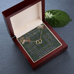 To My Beautiful Soulmate Necklace In Your Eyes I Have Found My Home Clan MacInnes Tartan Forever Love Necklace Tartan Gift for Girlfriend Everlasting Love Necklace