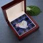Scotstee Shop - To My Beautiful Girlfriend Valentine Necklace Clan Angus Modern Tartan Gift for Girlfriend Everlasting Love Necklace