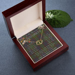 To My Beautiful Soulmate Necklace In Your Eyes I Have Found My Home Clan Cunningham Hunting Tartan Everlasting Love Necklace