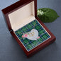 Scotstee Shop - To My Beautiful Girlfriend Valentine Necklace Clan Armstrong Ancient Tartan Gift for Girlfriend Everlasting Love Necklace
