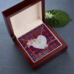 Gift To My Beautiful Girlfriend Valentine Necklace For Soulmate Anniversary Clan Haldane Tartan Everlasting Love Necklace