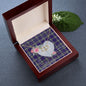 Scotstee Shop - To My Beautiful Girlfriend Valentine Necklace Clan Kinnaird Tartan Gift for Girlfriend Everlasting Love Necklace