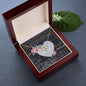 Scotstee Shop - To My Beautiful Girlfriend Valentine Necklace Clan Fletcher of Dunans Tartan Gift for Girlfriend Everlasting Love Necklace