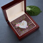 Gift To My Beautiful Girlfriend Valentine Necklace For Soulmate Anniversary Clan Carnegie Modern Tartan Everlasting Love Necklace,valentine necklace, necklace girlfriend, necklace for wife, cute necklaces for girlfriend, jewelry for girlfriend, to my soulmate necklace, to my future wife necklace,