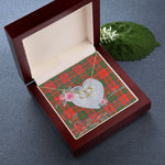 Scotstee Shop - To My Beautiful Girlfriend Valentine Necklace Clan Grant Ancient Tartan Gift for Girlfriend Everlasting Love Necklace