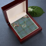 To My Beautiful Soulmate Necklace In Your Eyes I Have Found My Home Clan MacInnes Ancient Tartan Forever Love Necklace Tartan Gift for Girlfriend Everlasting Love Necklace