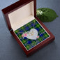 Gift To My Beautiful Girlfriend Valentine Necklace For Soulmate Anniversary Clan MaiTland Tartan Everlasting Love Necklace,valentine necklace, necklace girlfriend, necklace for wife, cute necklaces for girlfriend, jewelry for girlfriend, to my soulmate necklace, to my future wife necklace,