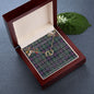 To My Beautiful Soulmate Necklace In Your Eyes I Have Found My Home Clan Rose Hunting Modern Tartan Forever Love Necklace Tartan Gift for Girlfriend Everlasting Love Necklace