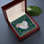 Scotstee Shop - To My Beautiful Girlfriend Valentine Necklace Clan Forsyth Ancient Tartan Gift for Girlfriend Everlasting Love Necklace