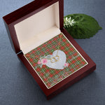 Gift To My Beautiful Girlfriend Valentine Necklace For Soulmate Anniversary Clan MacDougall of Lochcarron Tartan Everlasting Love Necklace,valentine necklace, necklace girlfriend, necklace for wife, cute necklaces for girlfriend, jewelry for girlfriend, to my soulmate necklace, to my future wife necklace,