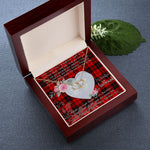 Scotstee Shop - To My Beautiful Girlfriend Valentine Necklace Clan Ettrick Tartan Gift for Girlfriend Everlasting Love Necklace