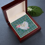 Gift To My Beautiful Girlfriend Valentine Necklace For Soulmate Anniversary Clan Irvine Tartan Everlasting Love Necklace