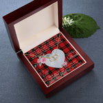 Scotstee Shop - To My Beautiful Girlfriend Valentine Necklace Clan Aikenhead Tartan Gift for Girlfriend Everlasting Love Necklace