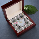 Gift To My Beautiful Girlfriend Valentine Necklace For Soulmate Anniversary Clan MacPherson Modern Tartan Everlasting Love Necklace,valentine necklace, necklace girlfriend, necklace for wife, cute necklaces for girlfriend, jewelry for girlfriend, to my soulmate necklace, to my future wife necklace,