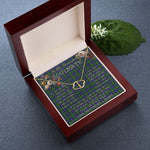 To My Beautiful Soulmate Necklace In Your Eyes I Have Found My Home Clan MacEwen Hunting Tartan Forever Love Necklace Tartan Gift for Girlfriend Everlasting Love Necklace