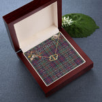 To My Beautiful Soulmate Necklace In Your Eyes I Have Found My Home Clan Macdonald Tartan Forever Love Necklace Tartan Gift for Girlfriend Everlasting Love Necklace