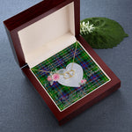 Gift To My Beautiful Girlfriend Valentine Necklace For Soulmate Anniversary Clan Tait Tartan Everlasting Love Necklace,valentine necklace, necklace girlfriend, necklace for wife, cute necklaces for girlfriend, jewelry for girlfriend, to my soulmate necklace, to my future wife necklace,