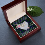 Scotstee Shop - To My Beautiful Girlfriend Valentine Necklace Clan Davidson Tartan Gift for Girlfriend Everlasting Love Necklace