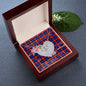 Scotstee Shop - To My Beautiful Girlfriend Valentine Necklace Clan Anstruther Tartan Gift for Girlfriend Everlasting Love Necklace
