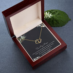 To My Mom Necklace -Mother's Day Gift For Mom From Son, Thank You Mom Mother's Day Everlasting Love Necklace