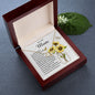 Mom Necklace Gift - To My Mom - You Mean The World For All You Do Mother's Day Necklace, Mother's Day Everlasting Love Necklace