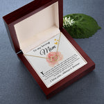 Mom Necklace Gift, To My Loving Mom Neckalce, You Held Me When Times were Tough, You are My Rock, Mother's Day Everlasting Love Necklace