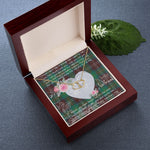 Gift To My Beautiful Girlfriend Valentine Necklace For Soulmate Anniversary Clan Chisholm Hunting Ancient Tartan Everlasting Love Necklace,valentine necklace, necklace girlfriend, necklace for wife, cute necklaces for girlfriend, jewelry for girlfriend, to my soulmate necklace, to my future wife necklace,