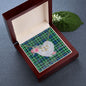 Scotstee Shop - To My Beautiful Girlfriend Valentine Necklace Clan Graham Of Montrose Ancient Tartan Gift for Girlfriend Everlasting Love Necklace