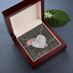 Gift To My Beautiful Girlfriend Valentine Necklace For Soulmate Anniversary Clan Outlander Fraser Tartan Everlasting Love Necklace,valentine necklace, necklace girlfriend, necklace for wife, cute necklaces for girlfriend, jewelry for girlfriend, to my soulmate necklace, to my future wife necklace,