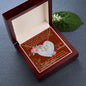 Scotstee Shop - To My Beautiful Girlfriend Valentine Necklace Clan Dewar Tartan Gift for Girlfriend Everlasting Love Necklace