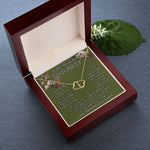 To My Beautiful Soulmate Necklace In Your Eyes I Have Found My Home Clan MacAlister Hunting Tartan Forever Love Necklace Tartan Gift for Girlfriend Everlasting Love Necklace