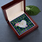 Scotstee Shop - To My Beautiful Girlfriend Valentine Necklace Clan Bannerman Tartan Gift for Girlfriend Everlasting Love Necklace