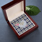 Gift To My Beautiful Girlfriend Valentine Necklace For Soulmate Anniversary Clan Hannay Tartan Everlasting Love Necklace