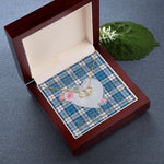 Gift To My Beautiful Girlfriend Valentine Necklace For Soulmate Anniversary Clan Muirhead Blue Tartan Everlasting Love Necklace,valentine necklace, necklace girlfriend, necklace for wife, cute necklaces for girlfriend, jewelry for girlfriend, to my soulmate necklace, to my future wife necklace,