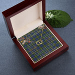 To My Beautiful Soulmate Necklace In Your Eyes I Have Found My Home Clan Gunn Modern Tartan Forever Love Necklace Tartan Gift for Girlfriend Everlasting Love Necklace