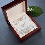 Bonus Mom Necklace, To My Beautiful Bonus Mom On My Wedding Day Necklace, Gift For Stepmother Of The Groom Gift Mother's Day Everlasting Love Necklace
