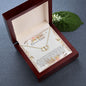 Bonus Mom Necklace, To My Beautiful Bonus Mom On My Wedding Day Necklace, Gift For Stepmother Of The Groom Gift Mother's Day Everlasting Love Necklace