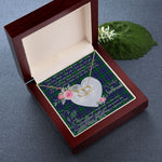 Gift To My Beautiful Girlfriend Valentine Necklace For Soulmate Anniversary Clan Hope Tartan Everlasting Love Necklace
