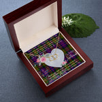 Scotstee Shop - To My Beautiful Girlfriend Valentine Necklace Clan Donaldson Tartan Gift for Girlfriend Everlasting Love Necklace