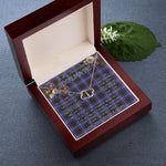 To My Beautiful Soulmate Necklace In Your Eyes I Have Found My Home Clan Dunlop Tartan Forever Love Necklace Tartan Gift for Girlfriend Everlasting Love Necklace