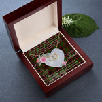 Scotstee Shop - To My Beautiful Girlfriend Valentine Necklace Clan Buchan Tartan Gift for Girlfriend Everlasting Love Necklace