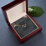 To My Beautiful Soulmate Necklace In Your Eyes I Have Found My Home Clan Morrison Tartan Forever Love Necklace Tartan Gift for Girlfriend Everlasting Love Necklace