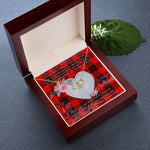 Gift To My Beautiful Girlfriend Valentine Necklace For Soulmate Anniversary Clan Wemyss Tartan Everlasting Love Necklace,valentine necklace, necklace girlfriend, necklace for wife, cute necklaces for girlfriend, jewelry for girlfriend, to my soulmate necklace, to my future wife necklace,