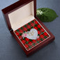 Scotstee Shop - To My Beautiful Girlfriend Valentine Necklace Clan Kerr Tartan Gift for Girlfriend Everlasting Love Necklace