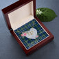 Scotstee Shop - To My Beautiful Girlfriend Valentine Necklace Clan Baird Ancient Tartan Gift for Girlfriend Everlasting Love Necklace