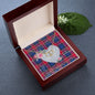 Scotstee Shop - To My Beautiful Girlfriend Valentine Necklace Clan Graham Of Menteith Pink Tartan Gift for Girlfriend Everlasting Love Necklace