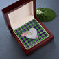 Scotstee Shop - To My Beautiful Girlfriend Valentine Necklace Clan Dalrymple Tartan Gift for Girlfriend Everlasting Love Necklace