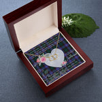 Scotstee Shop - To My Beautiful Girlfriend Valentine Necklace Clan Guthrie Tartan Gift for Girlfriend Everlasting Love Necklace
