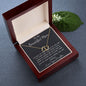 To My Beautiful Mom Necklace, Thank You For Never Ending Love From Daughter, Necklace Gift For Mom Mother's Day Everlasting Love Necklace
