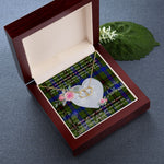 Scotstee Shop - To My Beautiful Girlfriend Valentine Necklace Clan Dawson Tartan Gift for Girlfriend Everlasting Love Necklace